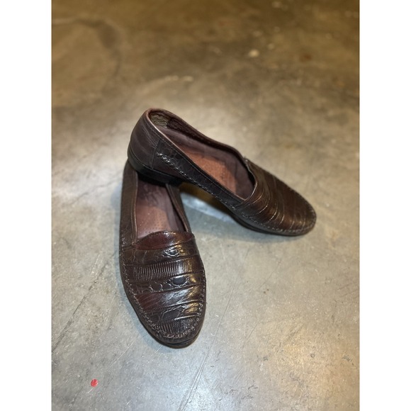 Giorgio Brutini Other - Giorgio Brutini Men's 9D Brown Genuine Lizard Leather Dress Shoes Made in Brazil